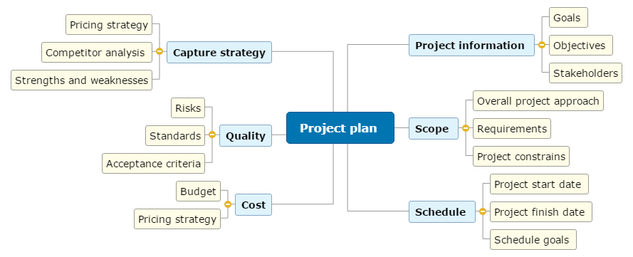 Project plan  Mind Map
