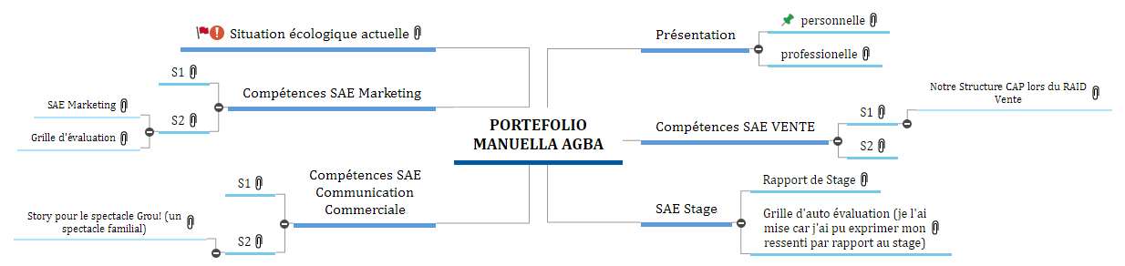 PORTEFOLIO MANUELLA AGBAA Mind Map