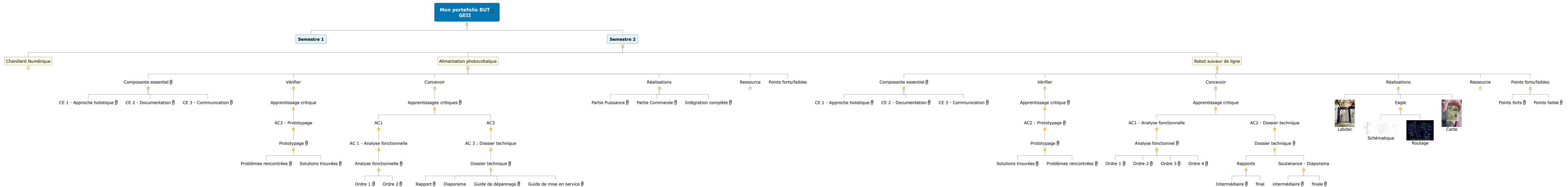 Mon portefolio BUT GEII Mind Maps
