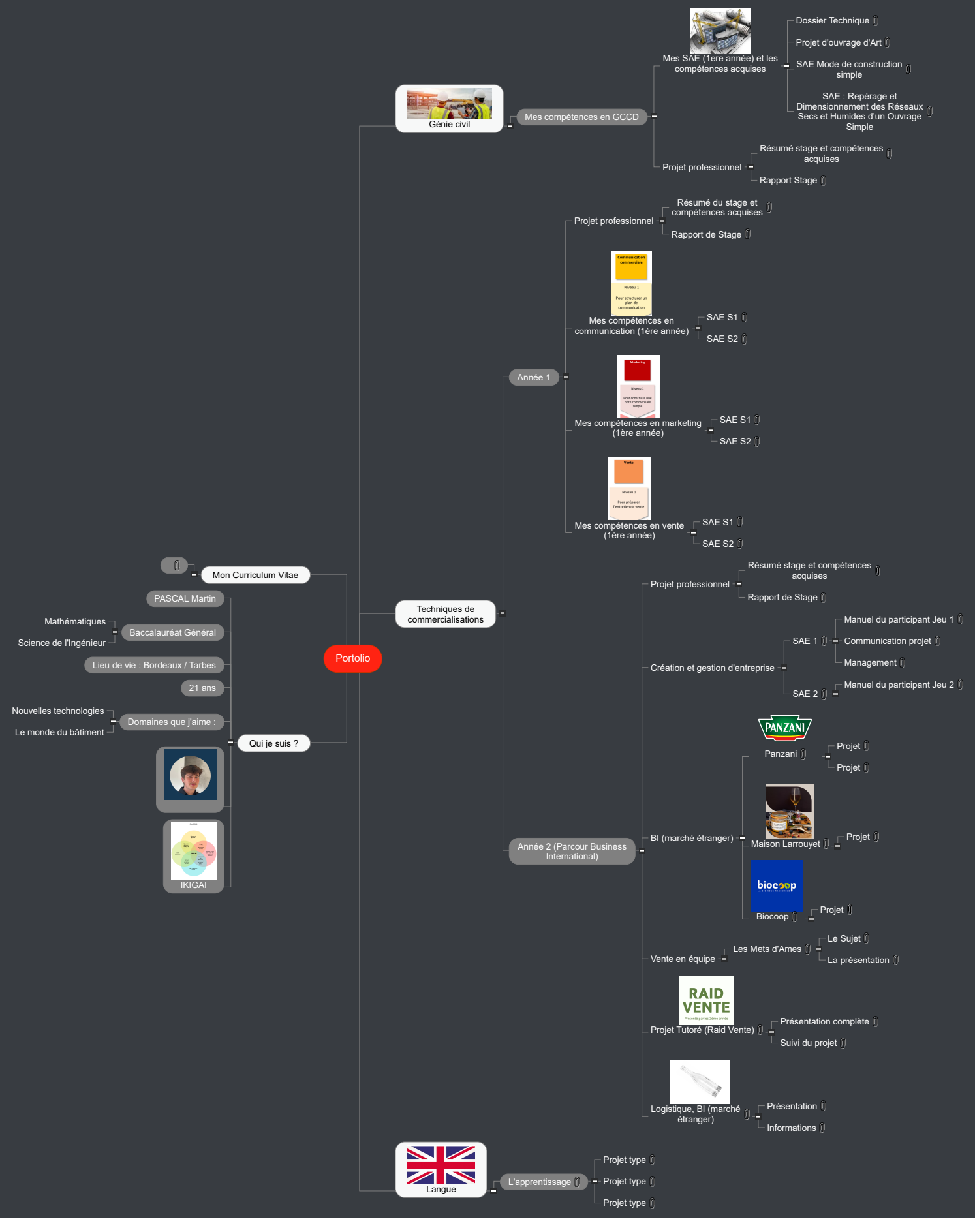 Portolio Pascal Martin Deuxième Année BUT TC Mind Maps