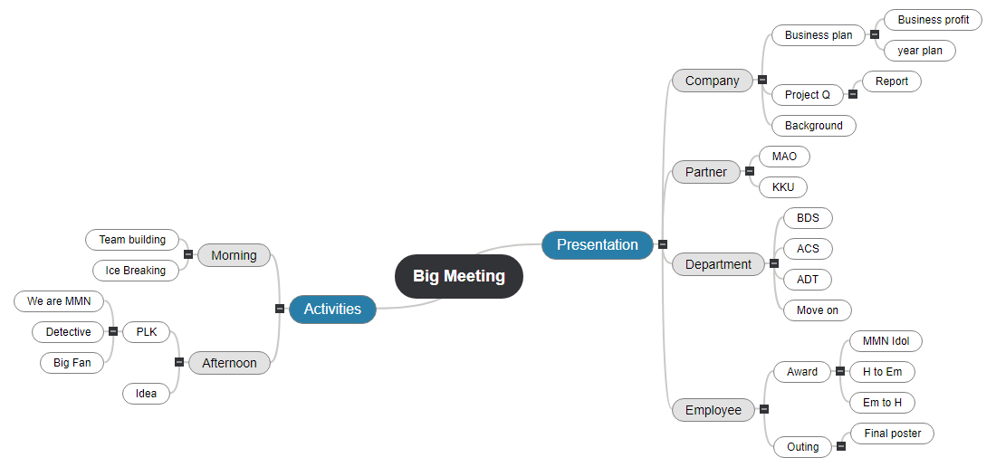Big Meeting1 Mind Map