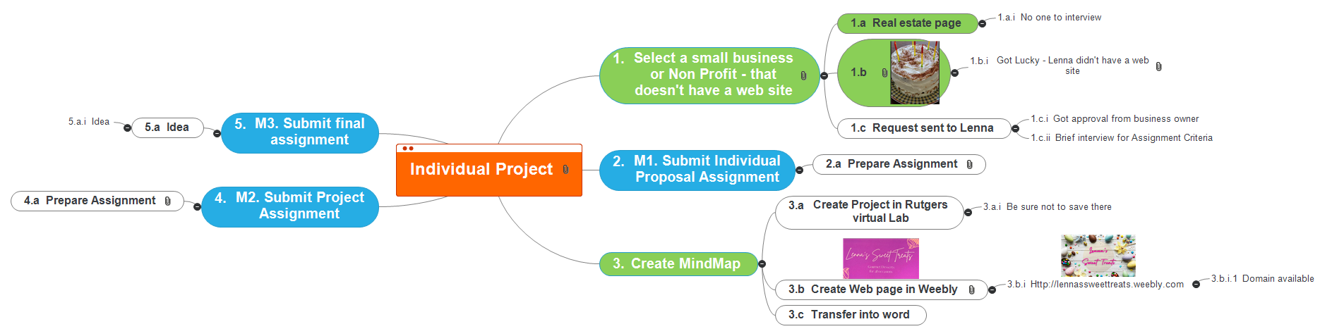 Individual Project Plan A Mind Map